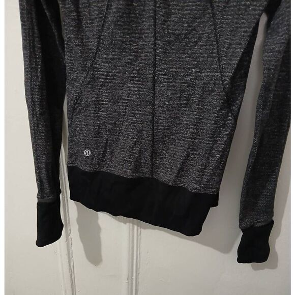 Lululemon women size 4 RUNDERFUL1/2 zip base runner longsleeve top running gray - Picture 6 of 7